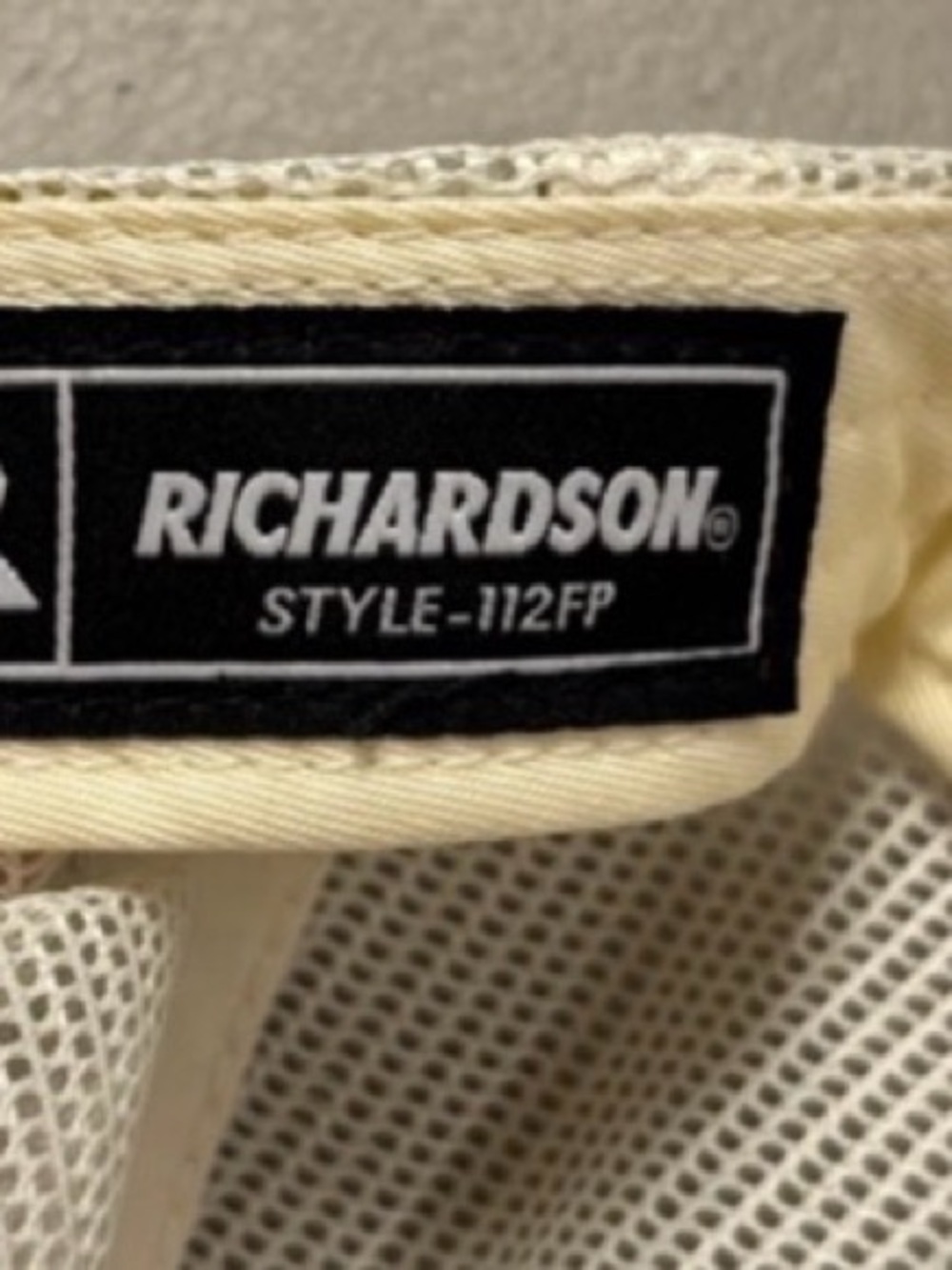 Richardson Men's Cream Trucker Hat - Richardson Style 112FP